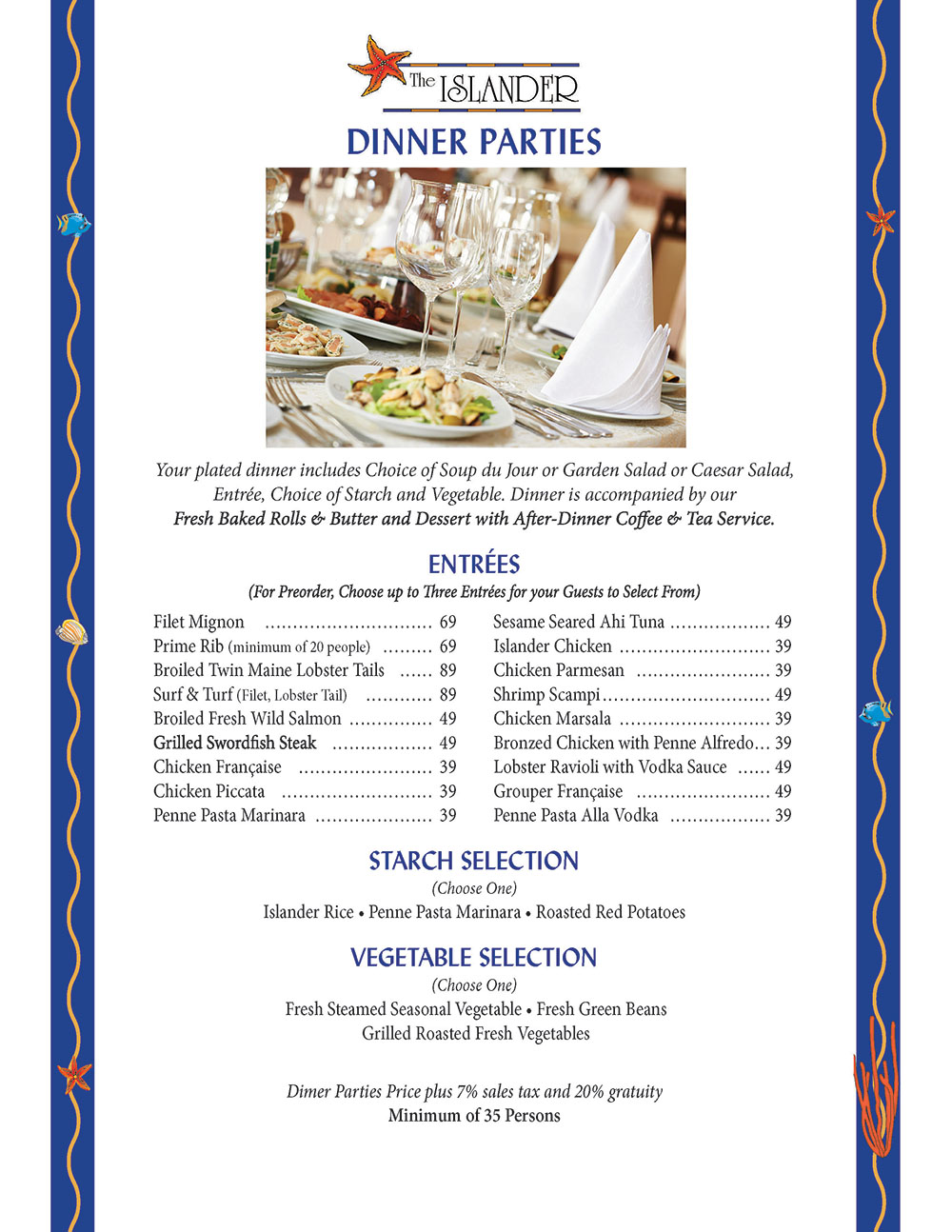 Catering Menu Page 3
