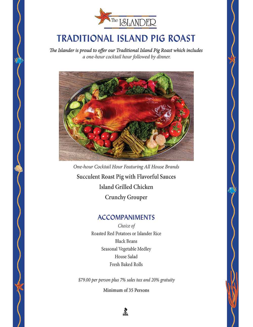 Catering Menu Page 1
